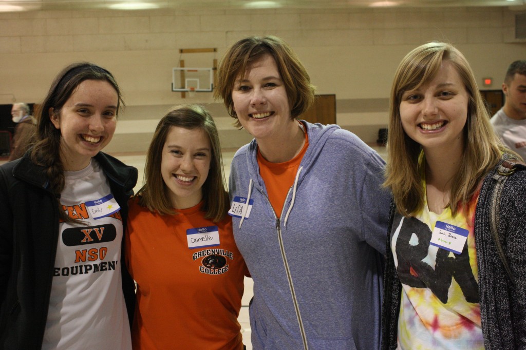 Emily Foster, Danielle Cottrell, Lisa Amundson and Sarah Reese loved getting to know the participants. Photo: Kat Kelley