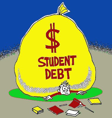 You may feel like you're drowning in debt, but look on the bright side!