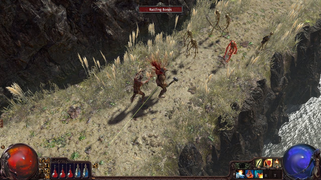 Path of Exile skeleton road