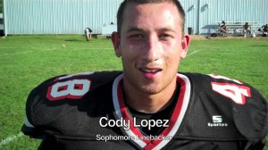 Cody Lopez Sophomore Year