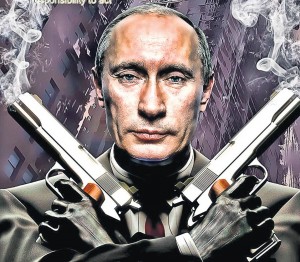 Russian president Vladimir Putin gears up for some serious action. FreakingNews.com