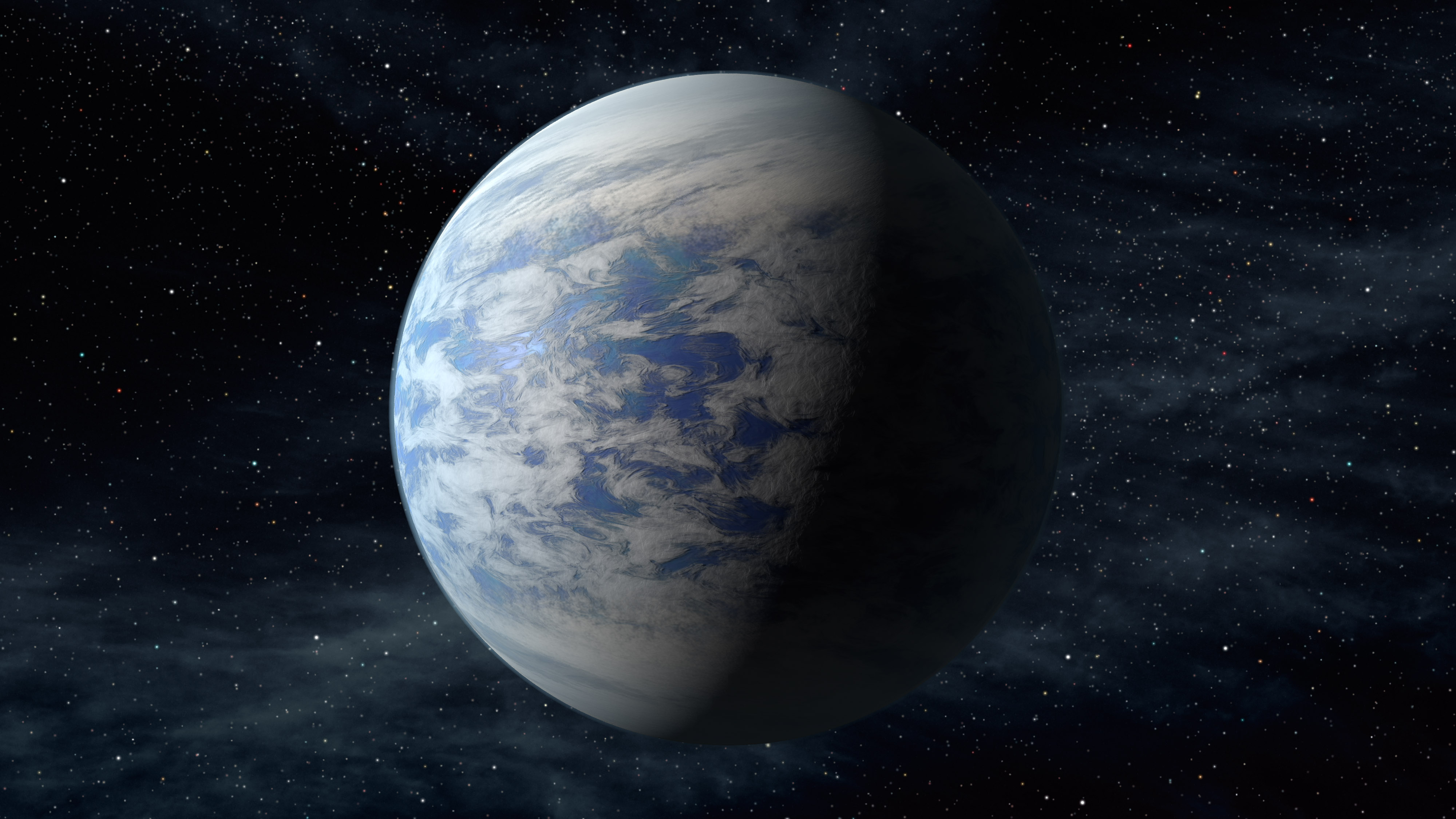 An artistic depiction of Kepler-69c, a super-Earth-size planet in the habitable zone of a star much like our sun. Photo from NASA