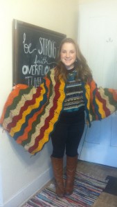 Sarah Adams' blanket of many colors