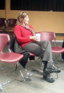 Dr. Holden at the Fireside Chat