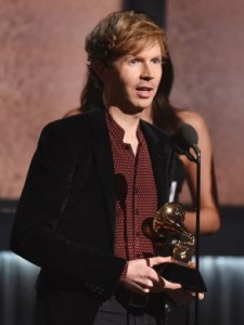 Beck at the 2015 Grammy's. Source: newstimes.com