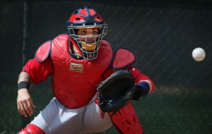 Image from whatproswear.com. St. louis Cardinals catcher Yadier Molina