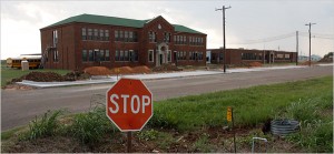 Harrold High School, where teachers can carry guns. Image from graphics8.nytimes.com