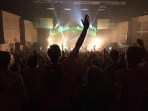 My view during a night of worship in Oregon. Photo by Taylor Likes.