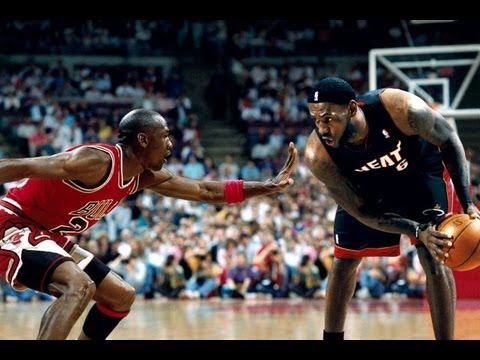 Michael Jordan and LeBron James have been labeled two of basketball's best. Image from youtube.com