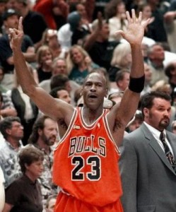  Michael Jordan won six championships during his playing career.  Image from omer84.tripod.com