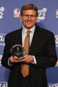 Hammond was named NBA Executive of the Year in 2010.  Photo from kaufmannsports.