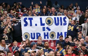 St. Louis banner showing their disappointment 