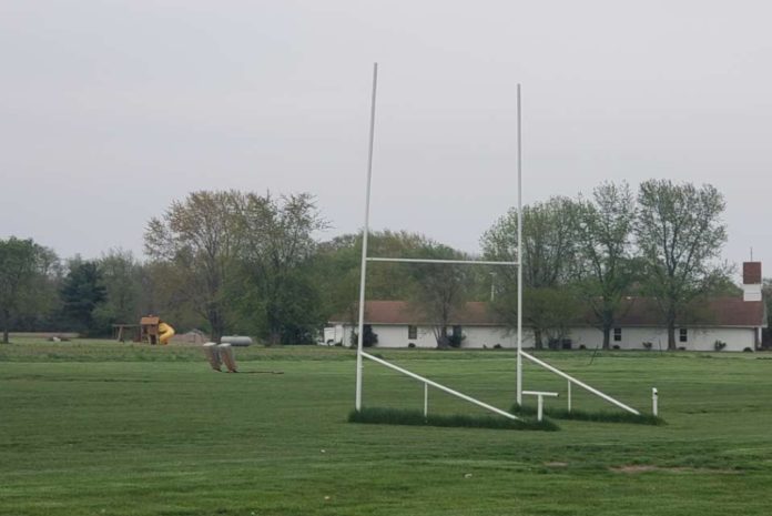 Image of the field goal posy at the practice facility. Media by Wyatt Moser.